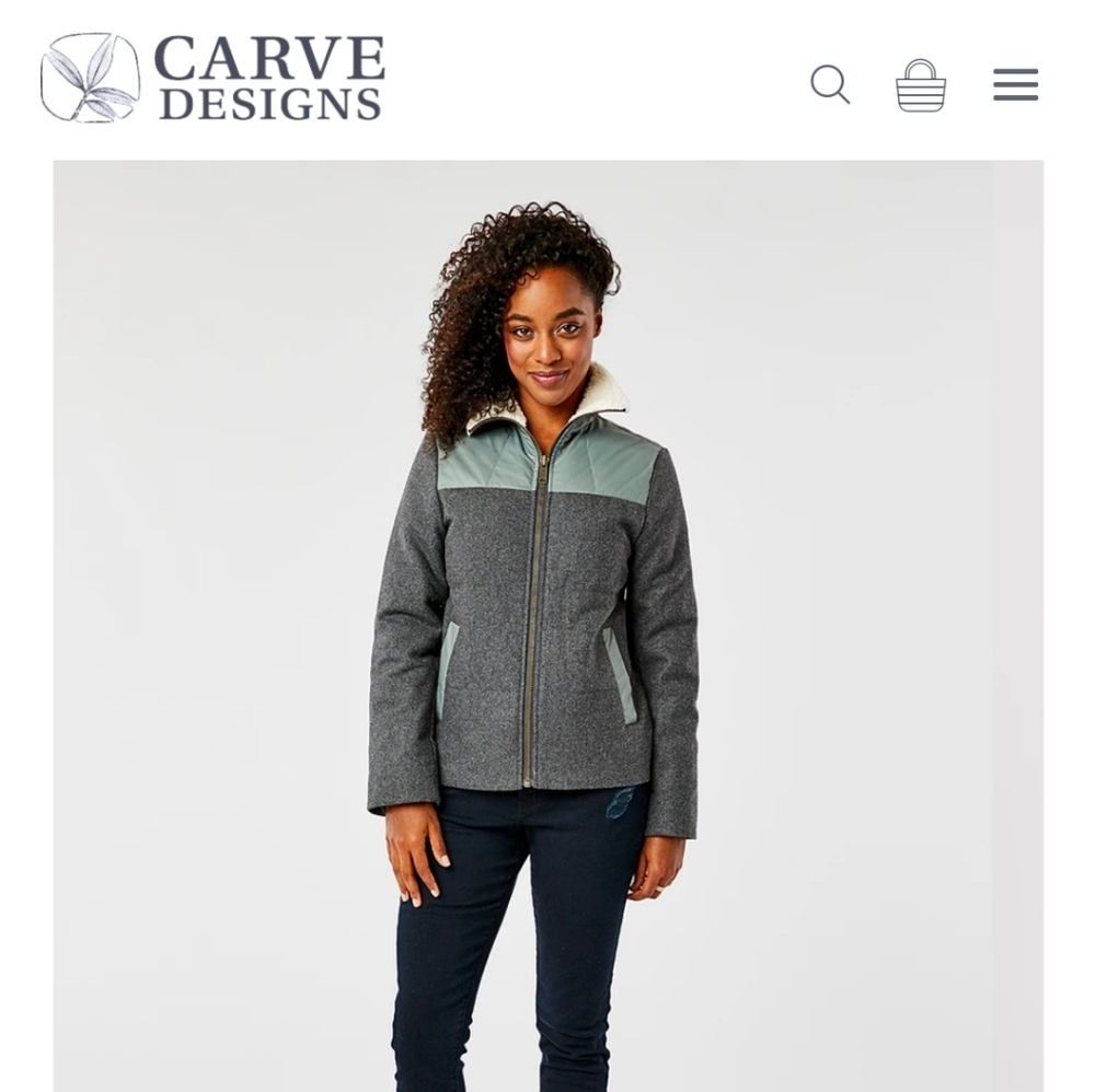 Carve Design Down-filled Wool Jacket
